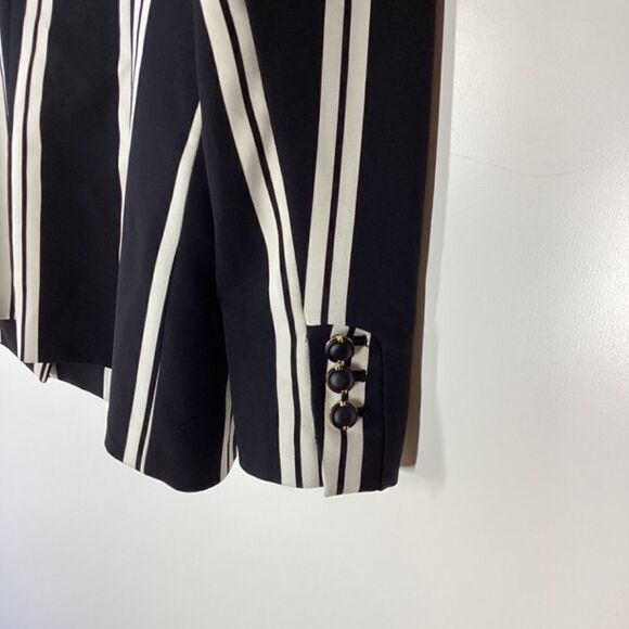 Karl Lagerfeld‎  Paris Balance-Stripe Blazer button down Black & White Size  10 - Picture 10 of 16